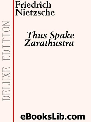 cover image of Thus Spake Zarathustra